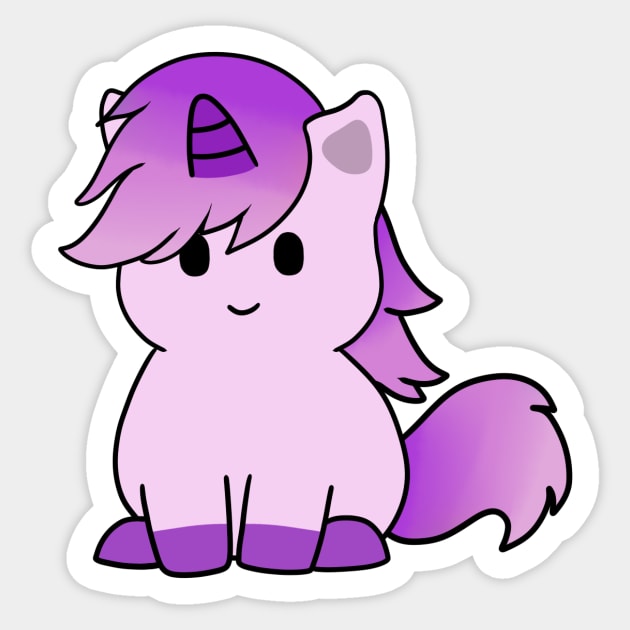 Purple Unicorn Sticker by BiscuitSnack